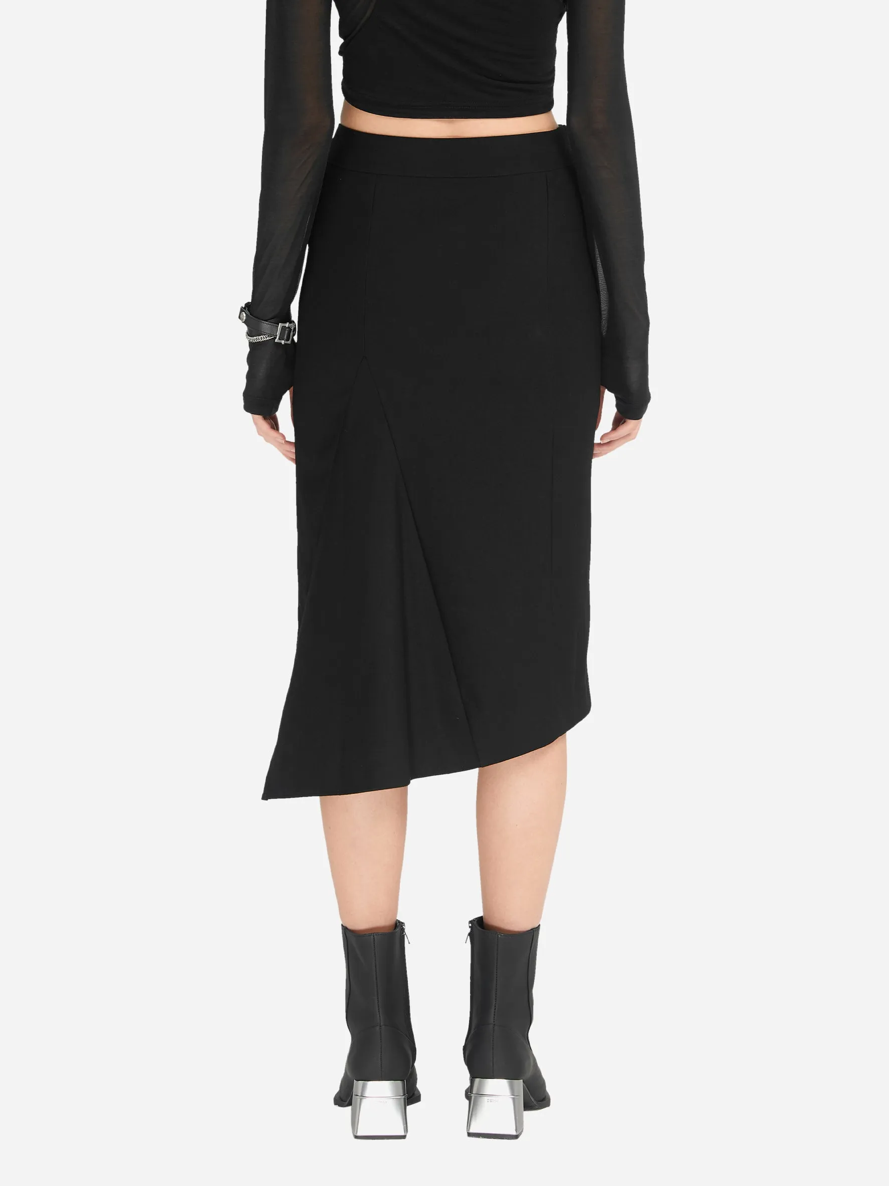 004 - Asymmetrical Fitted Skirt