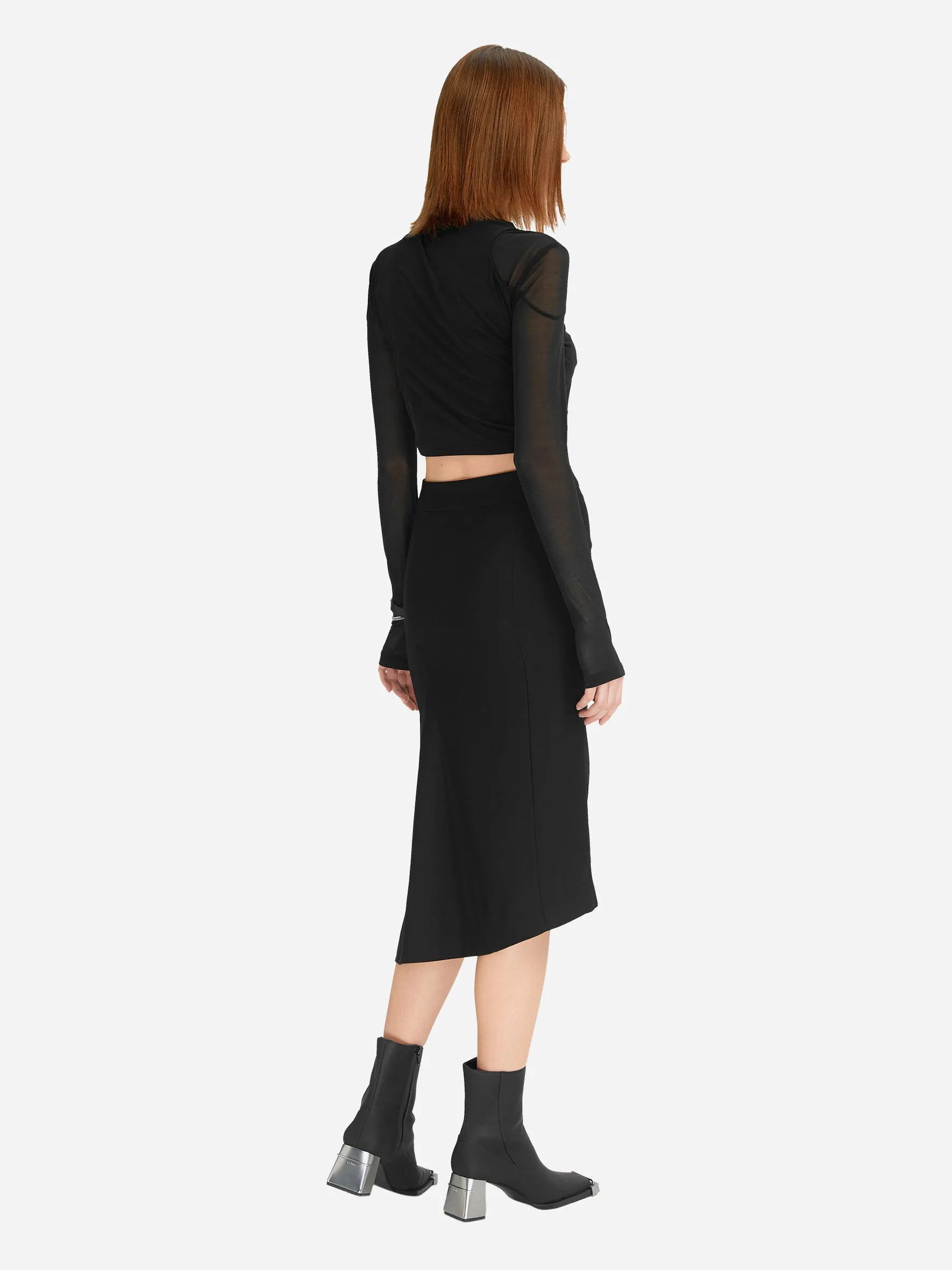 004 - Asymmetrical Fitted Skirt