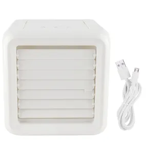 1Pc Mini Air Conditioner Portable Desk Fan Cooler with USB for Home Office Room