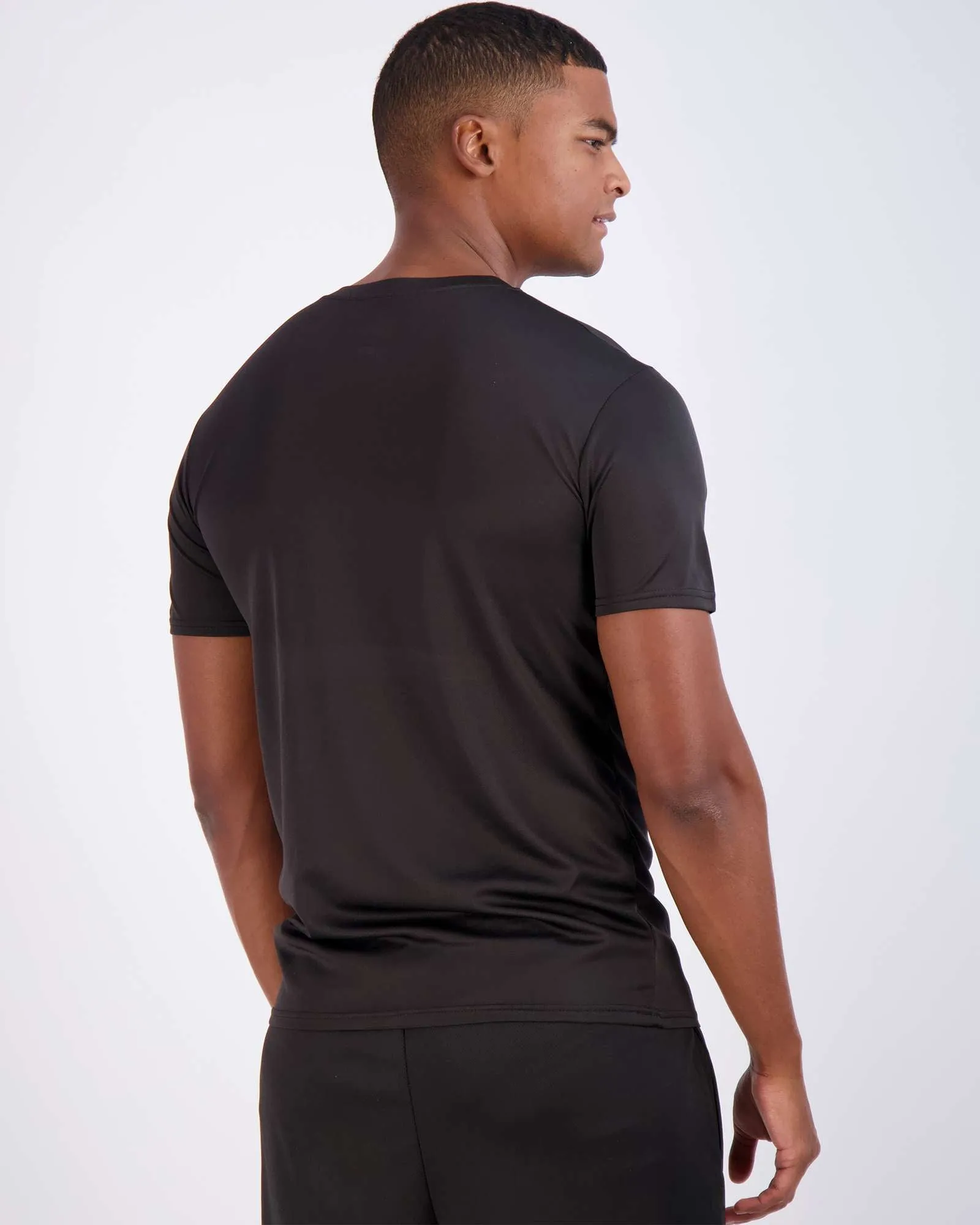 5 Pack: Men’s Mesh Short Sleeve Crew Active T-Shirt