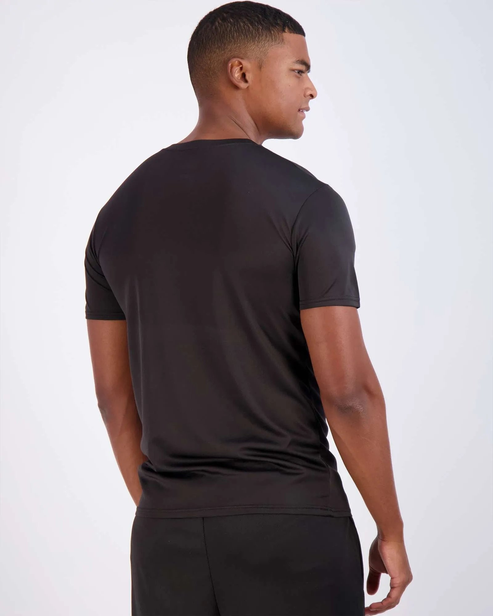 5 Pack: Men’s Mesh Short Sleeve Crew Active T-Shirt