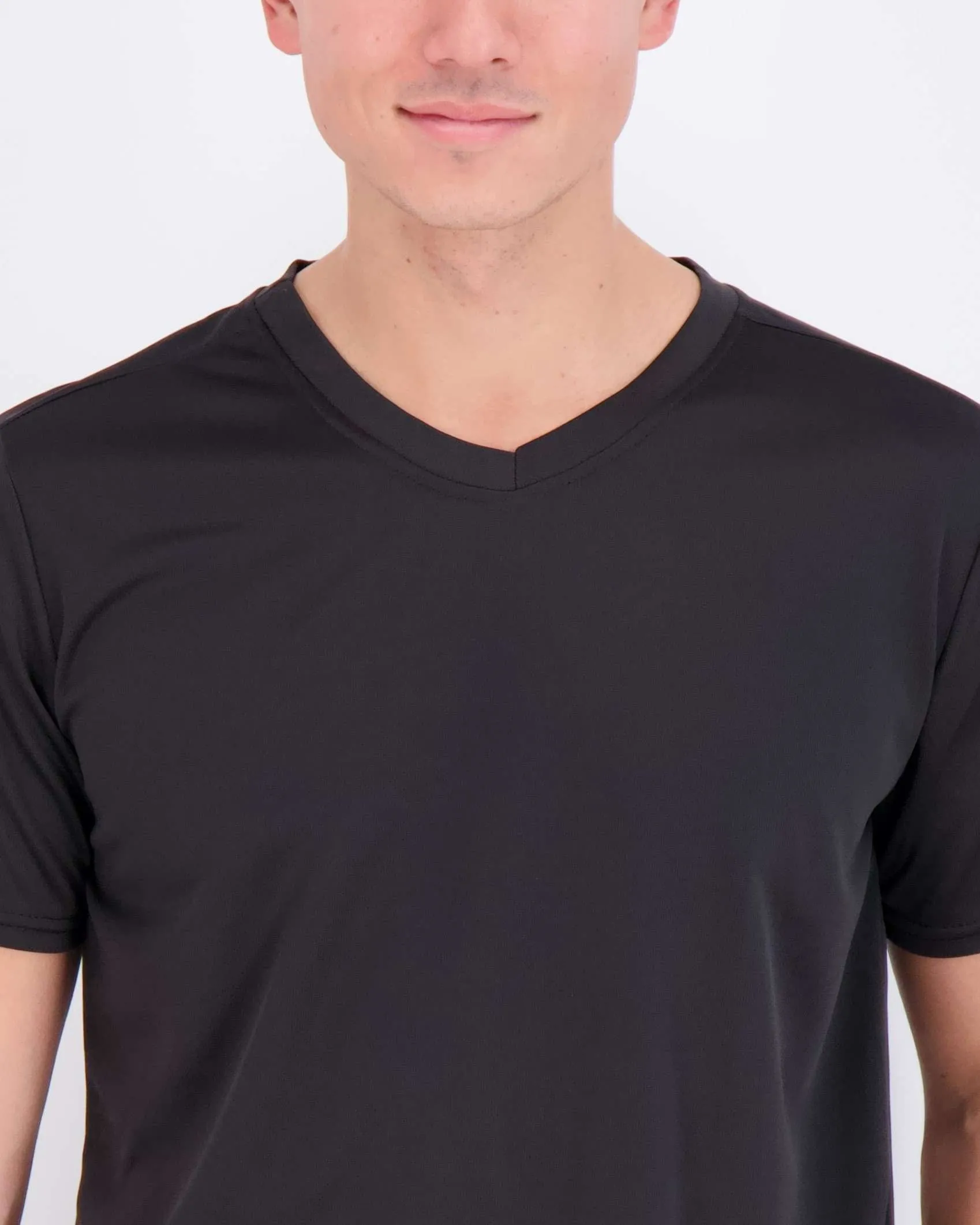 5 Pack: Mens V-Neck Mesh Active Short Sleeve T-Shirt (Available in Big & Tall)