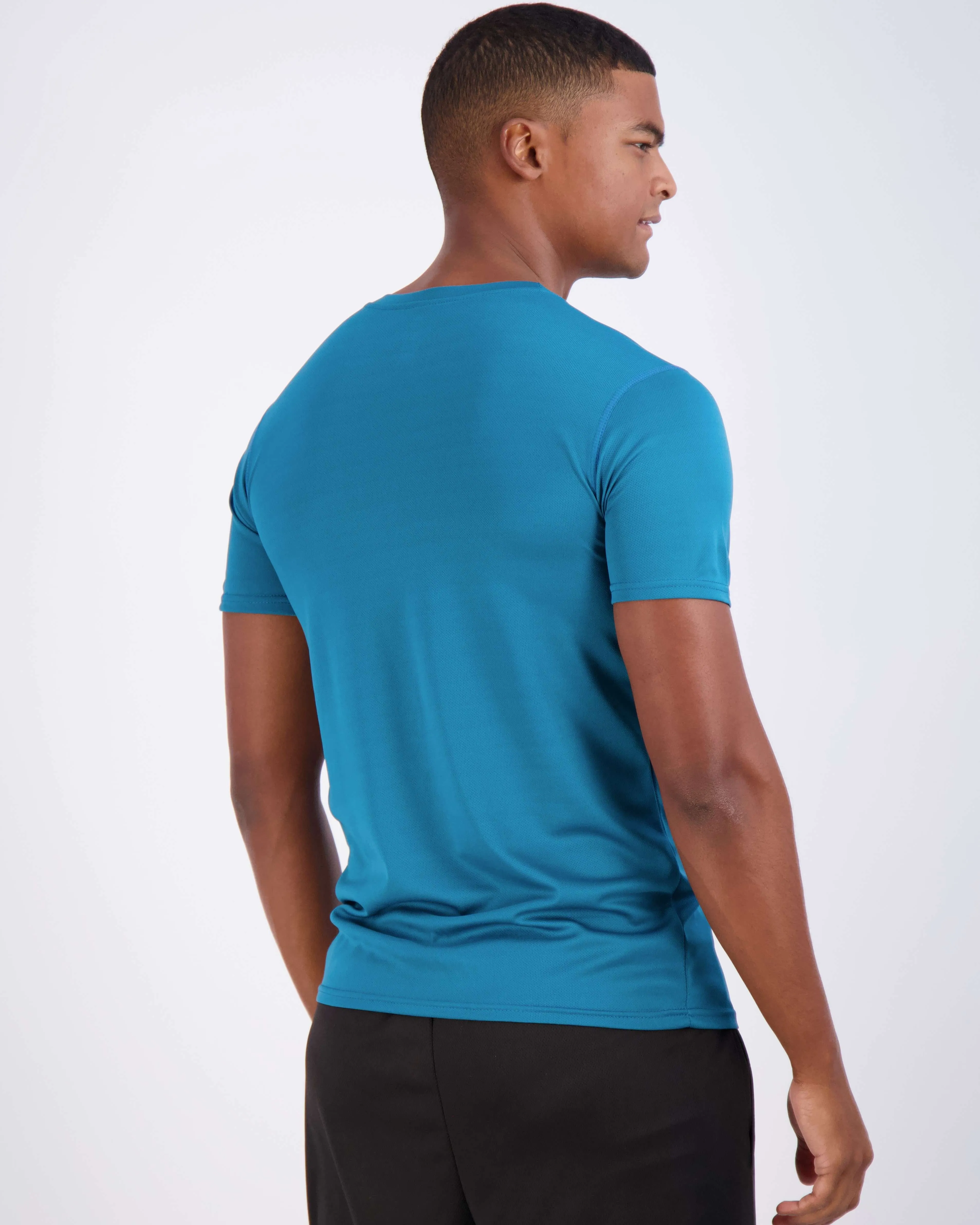 5 Pack: Mens V-Neck Mesh Active Short Sleeve T-Shirt (Available in Big & Tall)