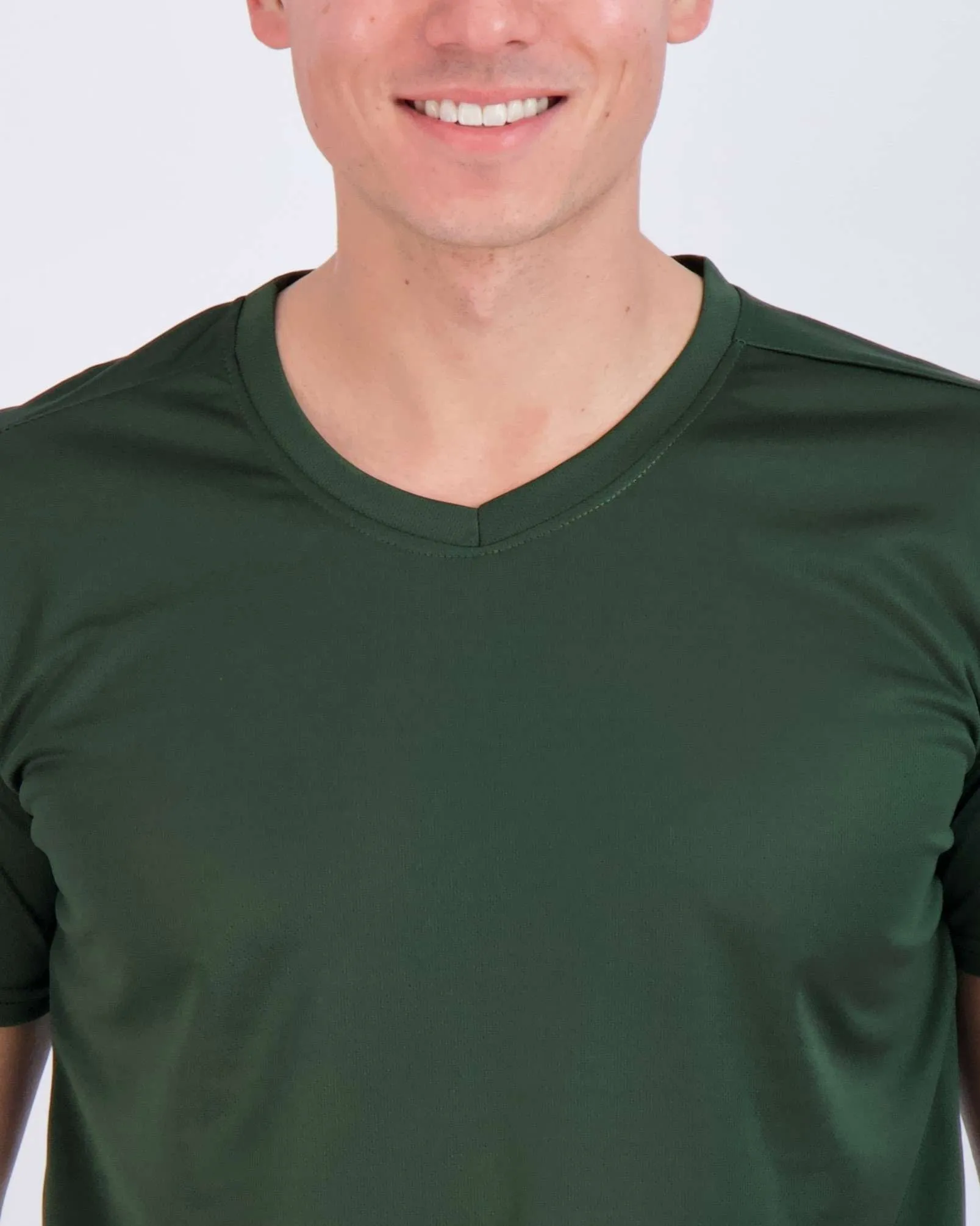5 Pack: Mens V-Neck Mesh Active Short Sleeve T-Shirt (Available in Big & Tall)