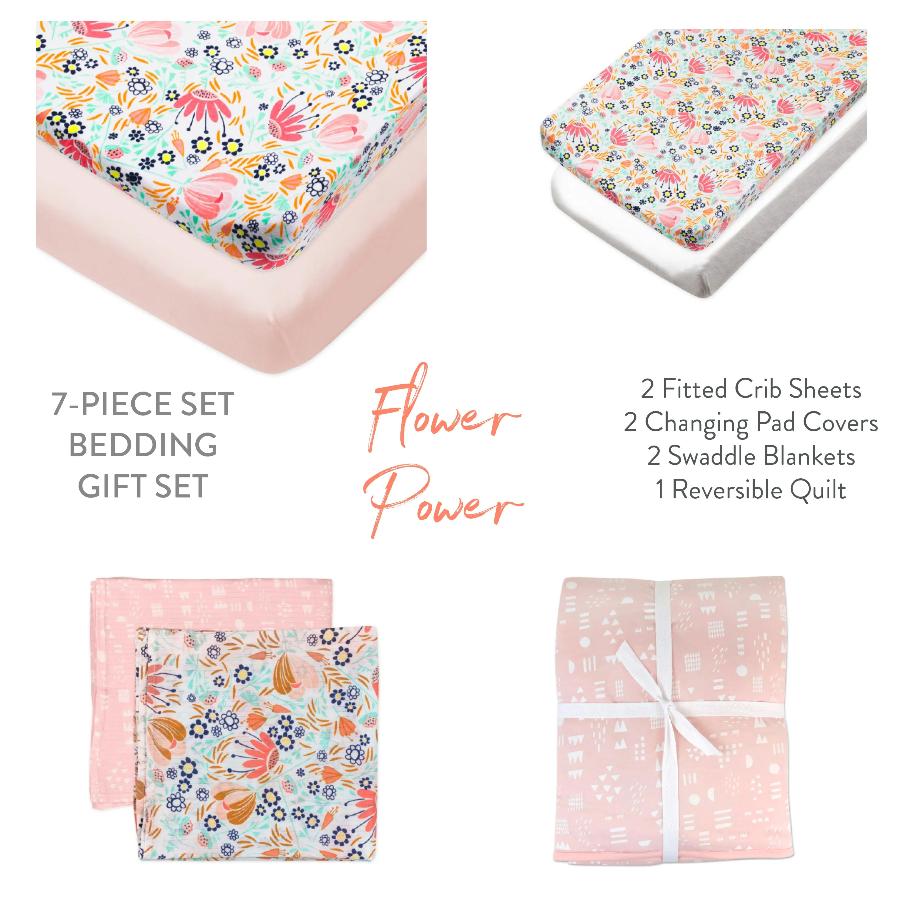 7-Piece SWEET DREAMS Organic Cotton Nursery Gift Set
