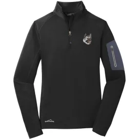 Akita Embroidered Eddie Bauer Ladies Half Zip Performance Fleece