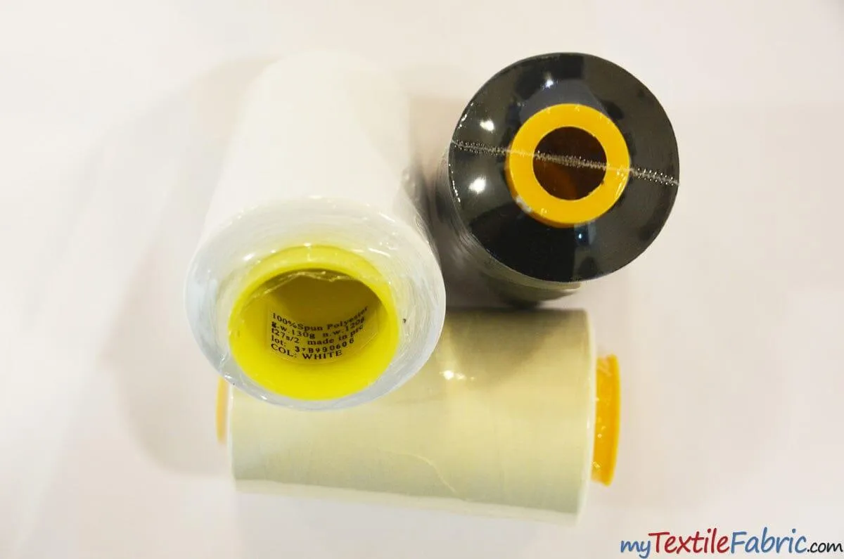 All Purpose Polyester Thread | 6000 Yard Spool | 50   Colors Available |
