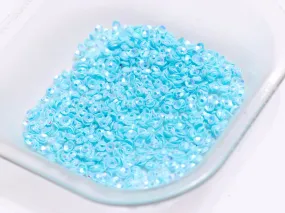 Aqua Blue Center Hole Bowl Plastic Sequins(Wholesale)