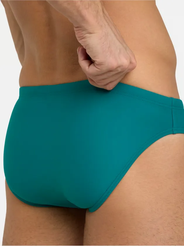 Arena costume slip da uomo Santamarias per mare e piscina 006449665 green lake-soft green