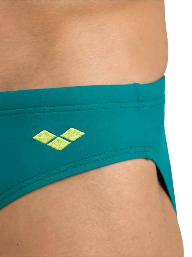 Arena costume slip da uomo Santamarias per mare e piscina 006449665 green lake-soft green