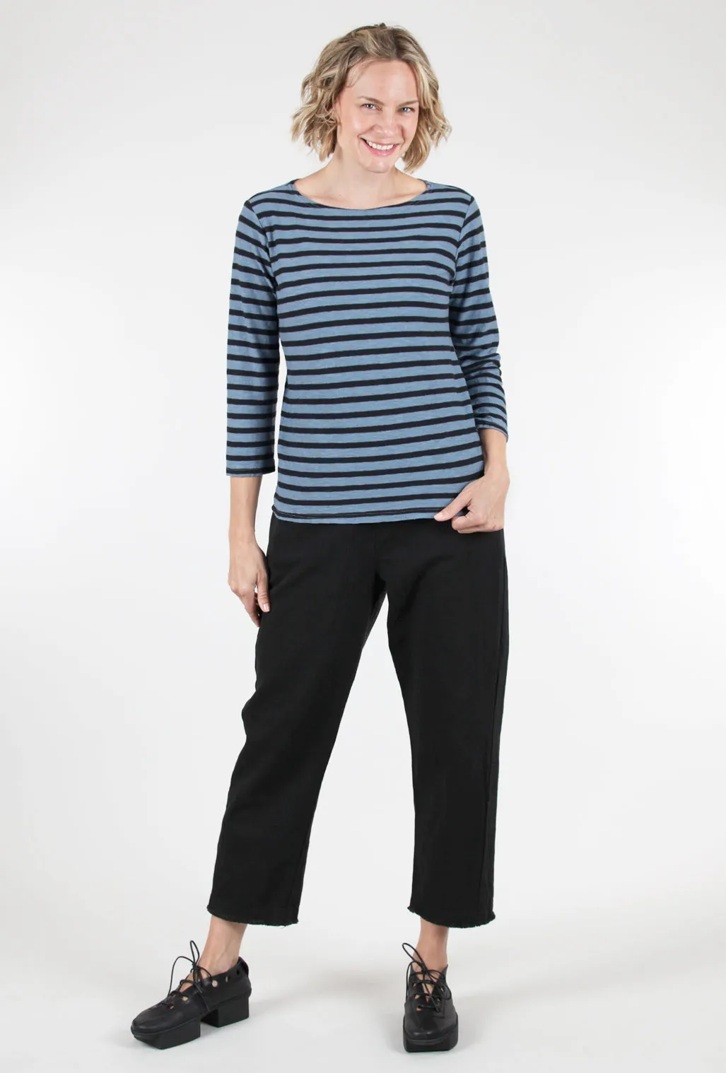 Autumn Twill Crop Pant, Black