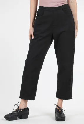 Autumn Twill Crop Pant, Black