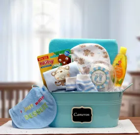 Baby Basics Gift Pail- Blue