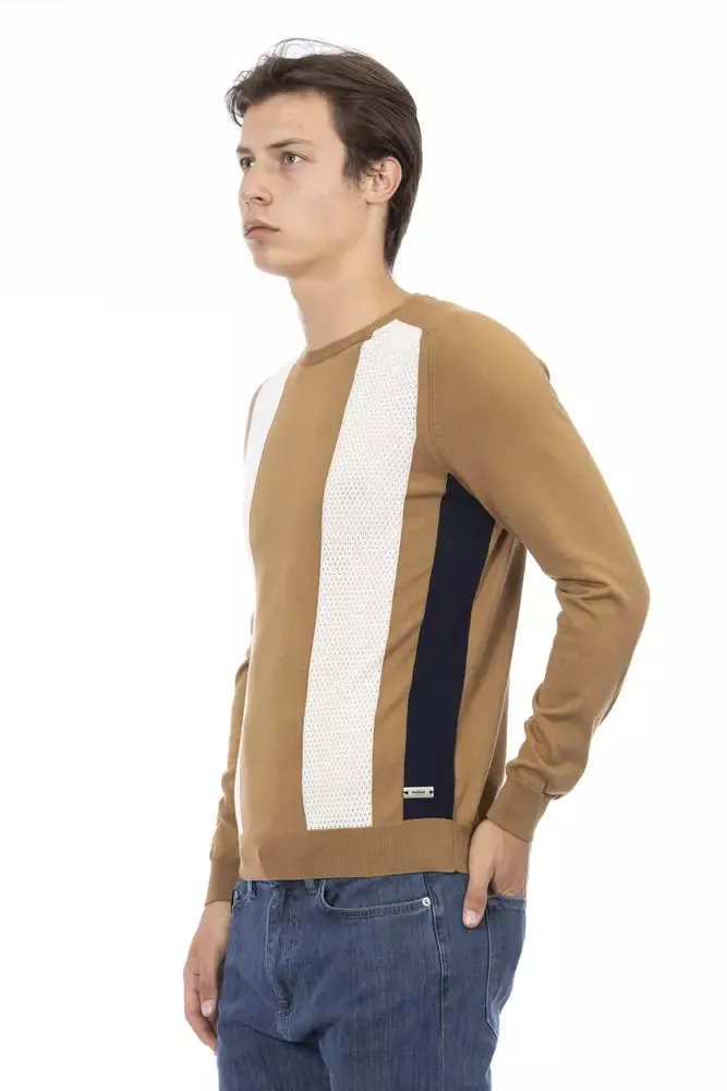 Baldinini Trend Brown Cotton Men Men's Sweater