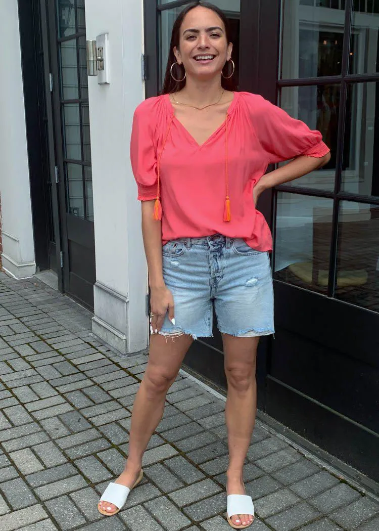 BB Dakota X Steve Madden Weekend Getaway Top - Punch Pink