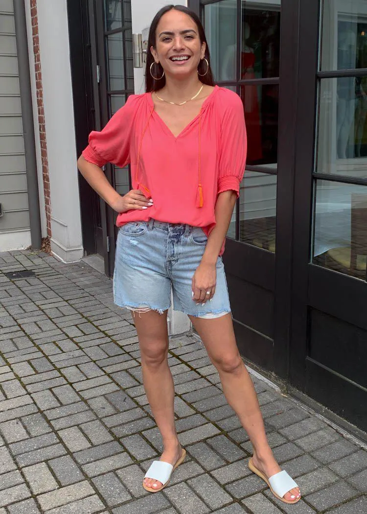BB Dakota X Steve Madden Weekend Getaway Top - Punch Pink
