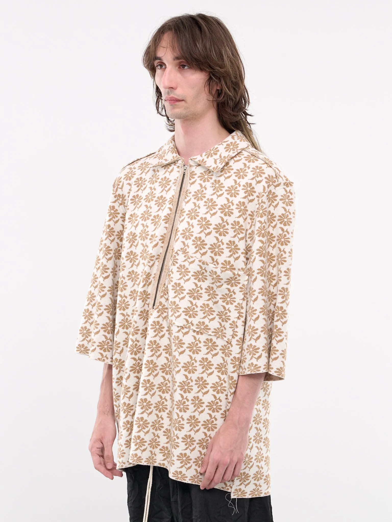 Big Polo Shirt (03-01-01-OFF-WHITE/BROWN)