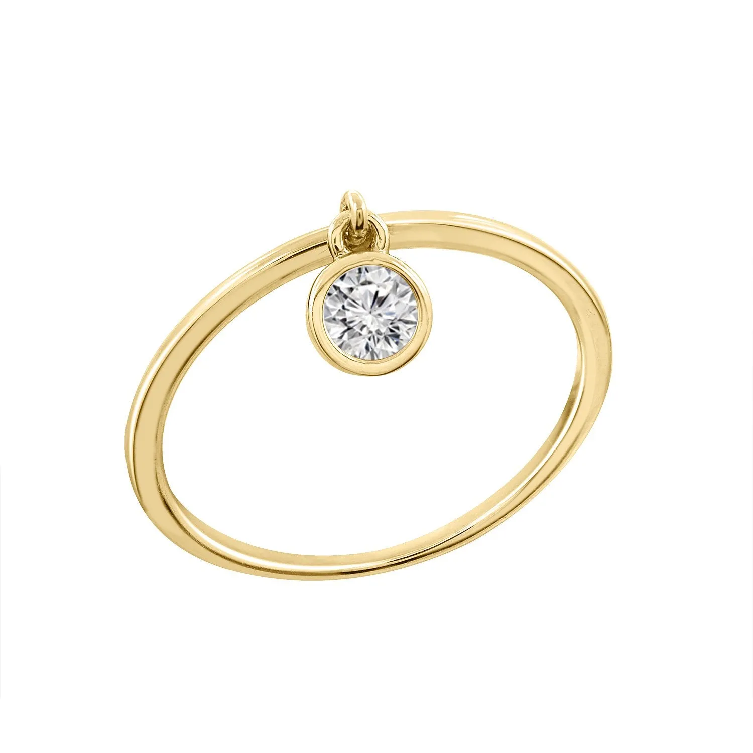 Birth Stone Charm Ring