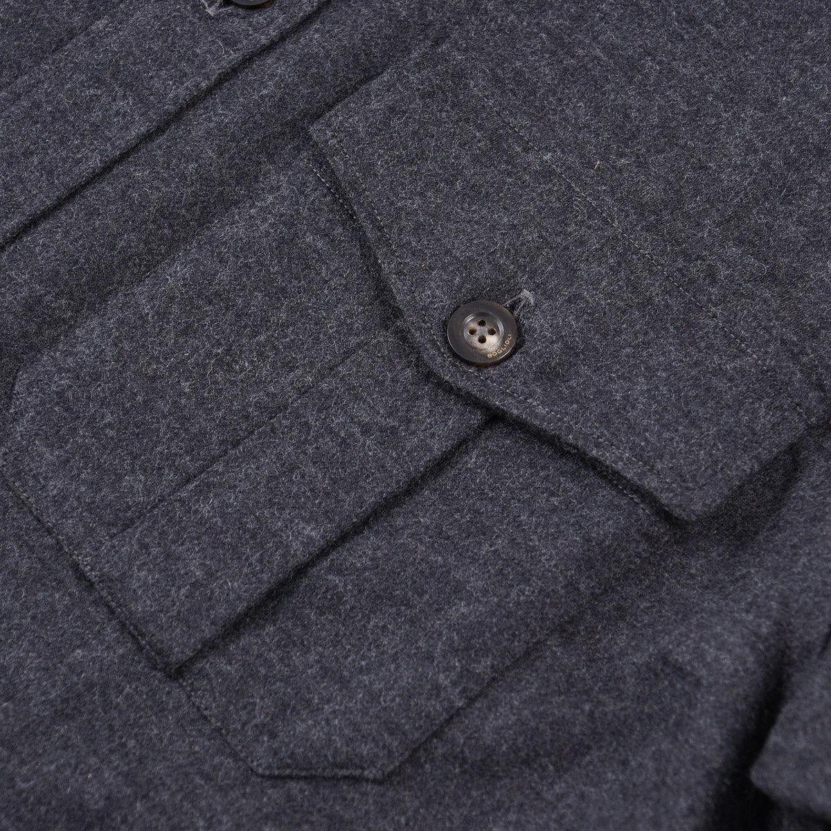 Boglioli Jersey Wool Sahariana Shirt-Jacket