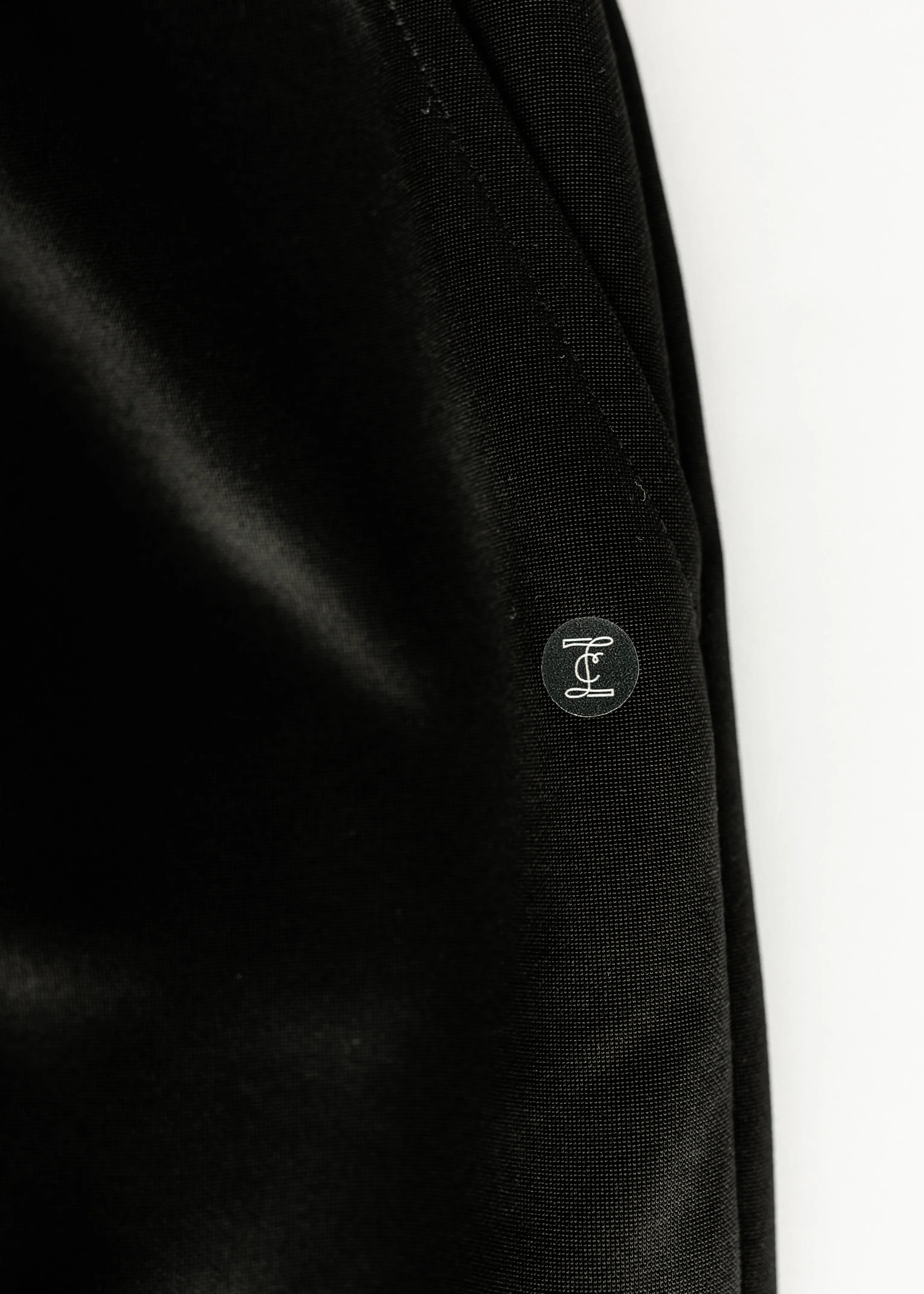 Bradi Black Side Zipper Midi Skirt - FINAL SALE