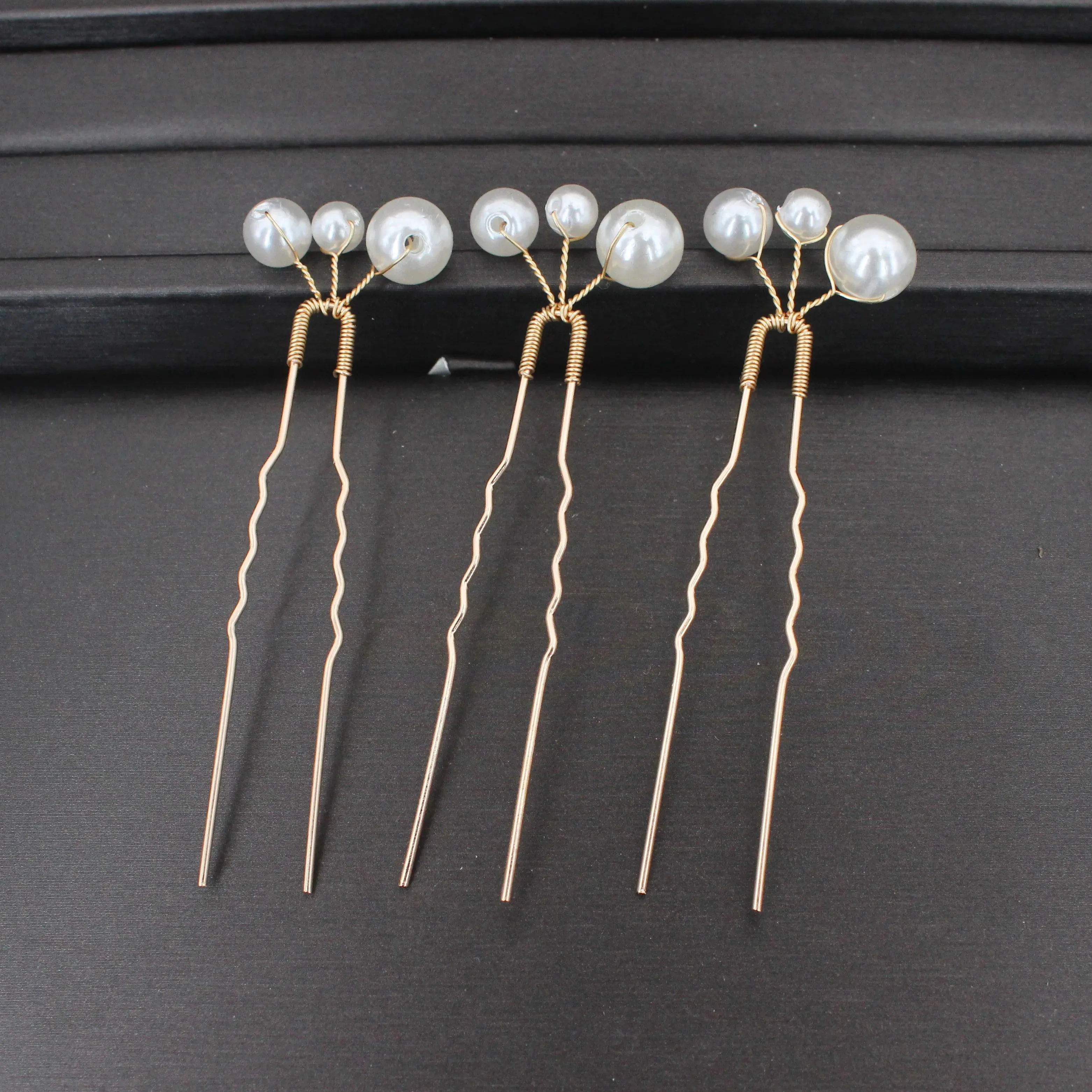 Bridal Wedding Hair Accessories Rhinestone Hair Pins Forks for Women Pearl Hairpins Bride Headpiece Party Jewelry Gift Dropship