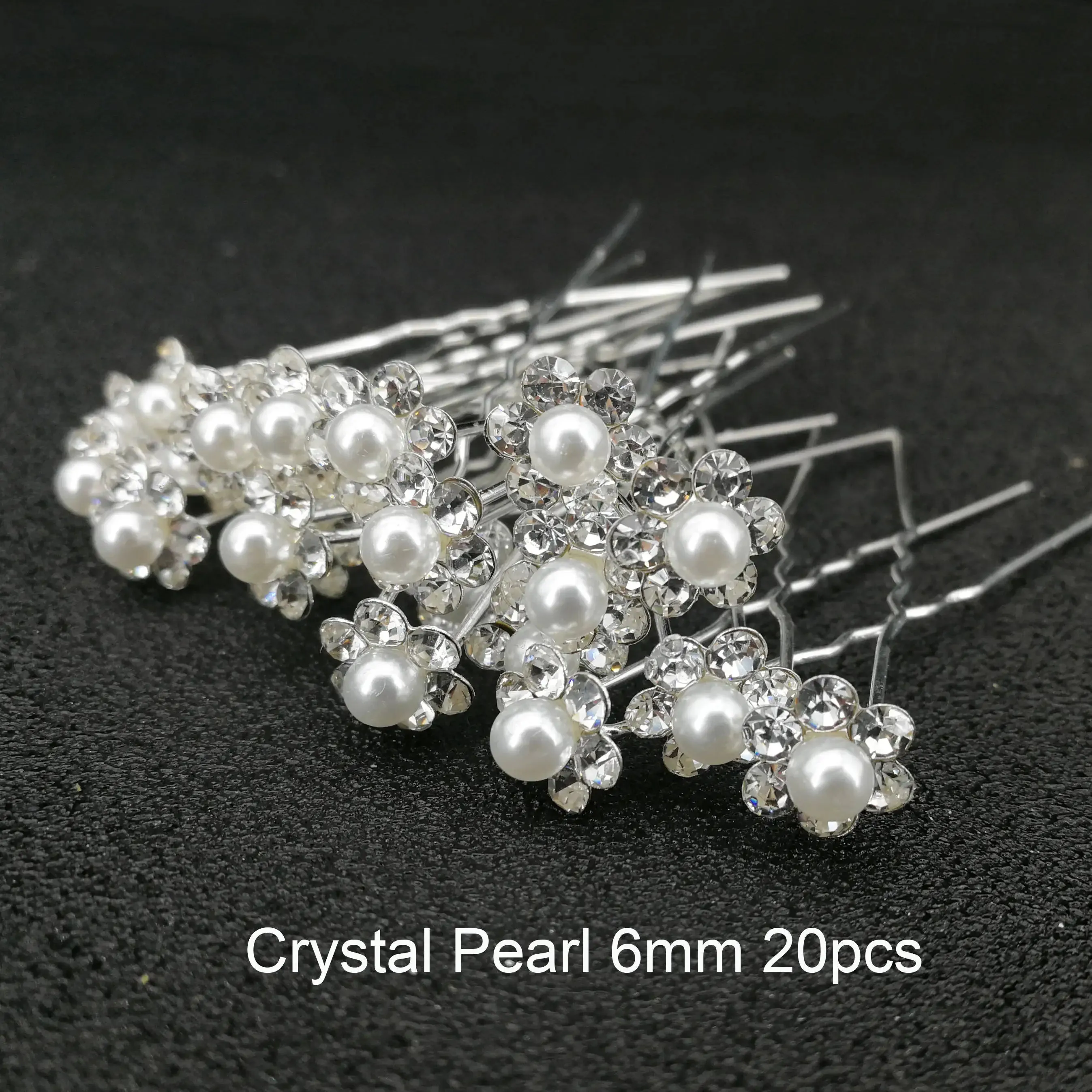 Bridal Wedding Hair Accessories Rhinestone Hair Pins Forks for Women Pearl Hairpins Bride Headpiece Party Jewelry Gift Dropship