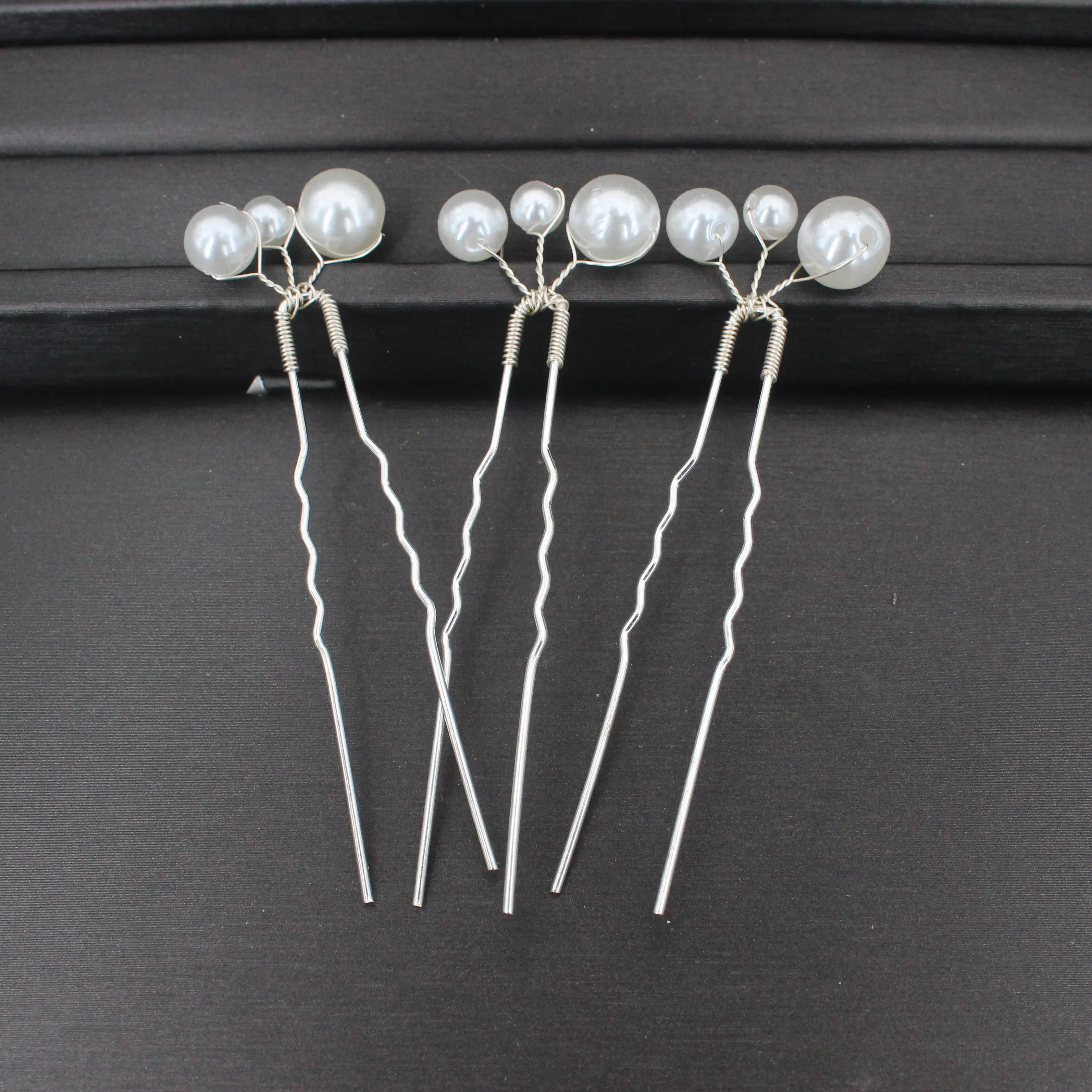 Bridal Wedding Hair Accessories Rhinestone Hair Pins Forks for Women Pearl Hairpins Bride Headpiece Party Jewelry Gift Dropship