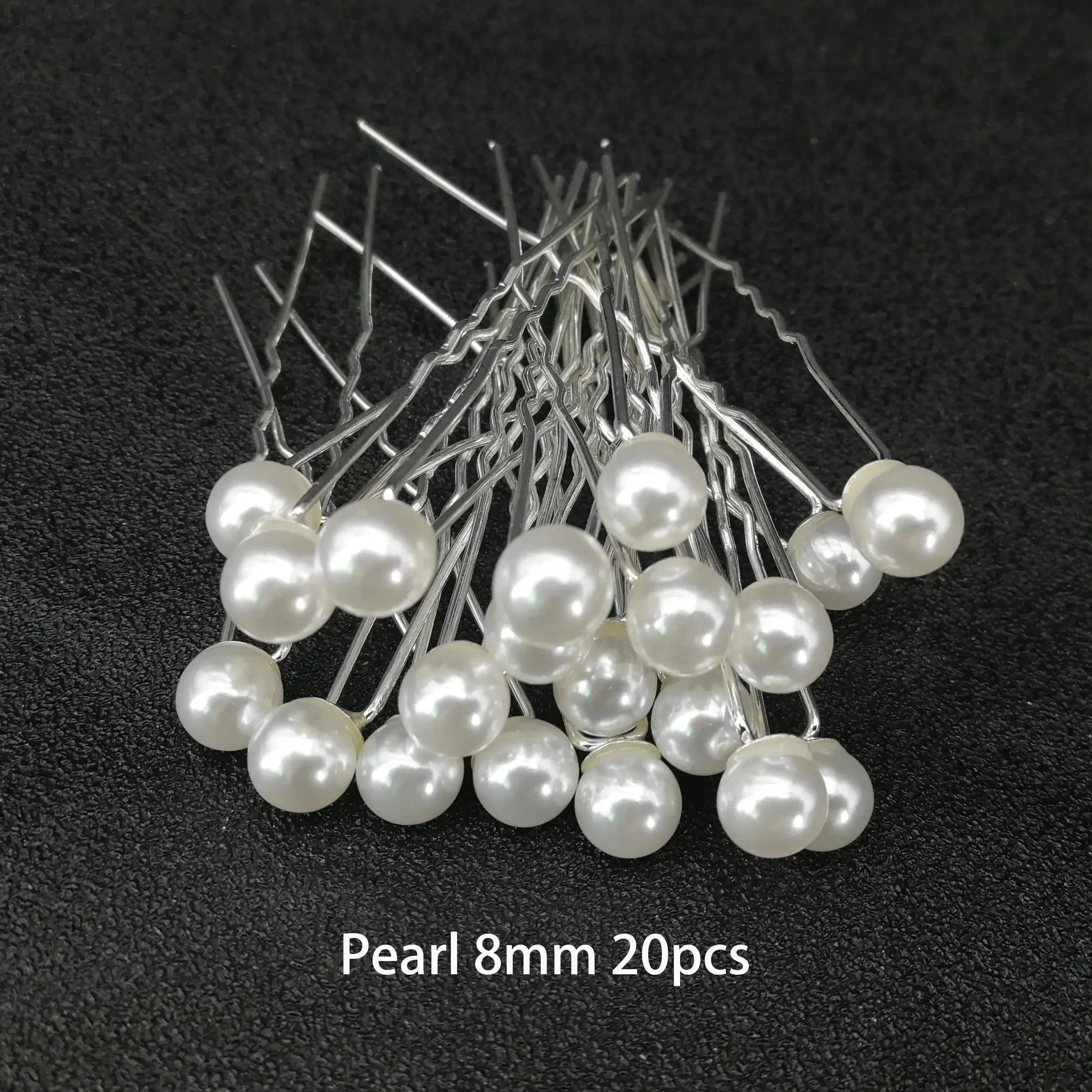 Bridal Wedding Hair Accessories Rhinestone Hair Pins Forks for Women Pearl Hairpins Bride Headpiece Party Jewelry Gift Dropship