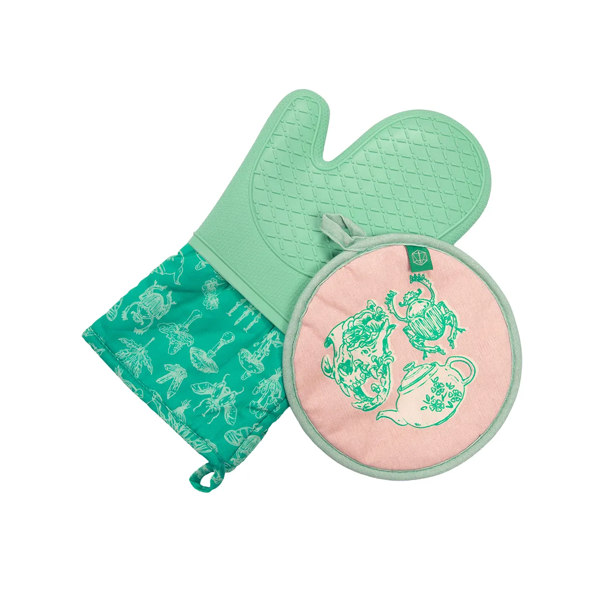 Caduceus Kitchen Line: Oven Mitt & Potholder