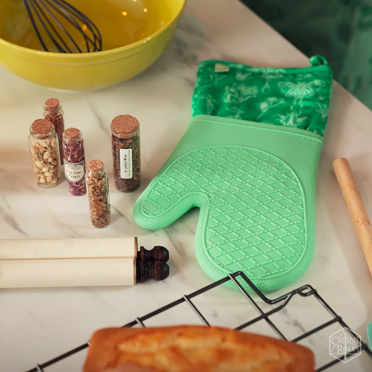 Caduceus Kitchen Line: Oven Mitt & Potholder