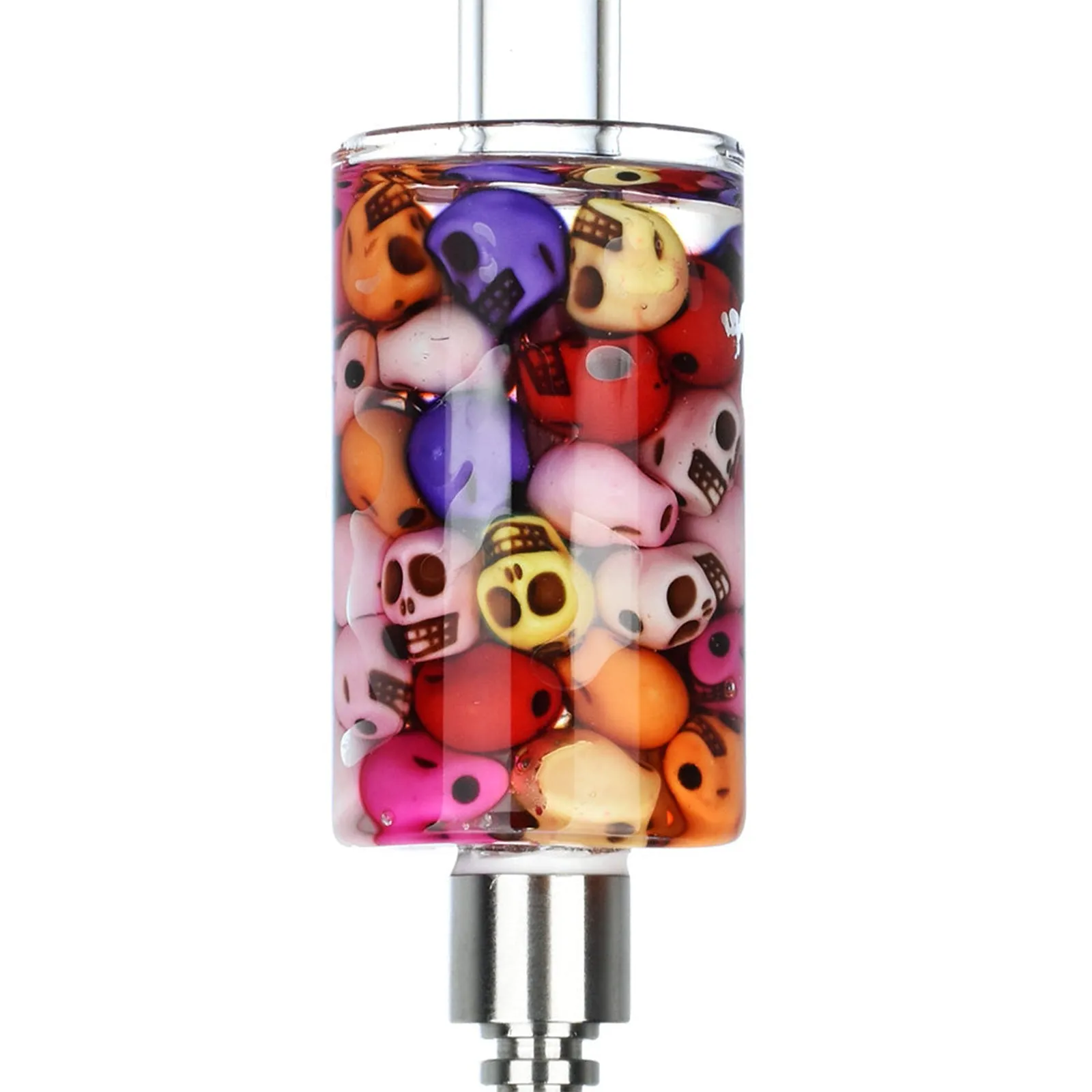 Catacomb Glass Nectar Collector with Threaded Metal Tip