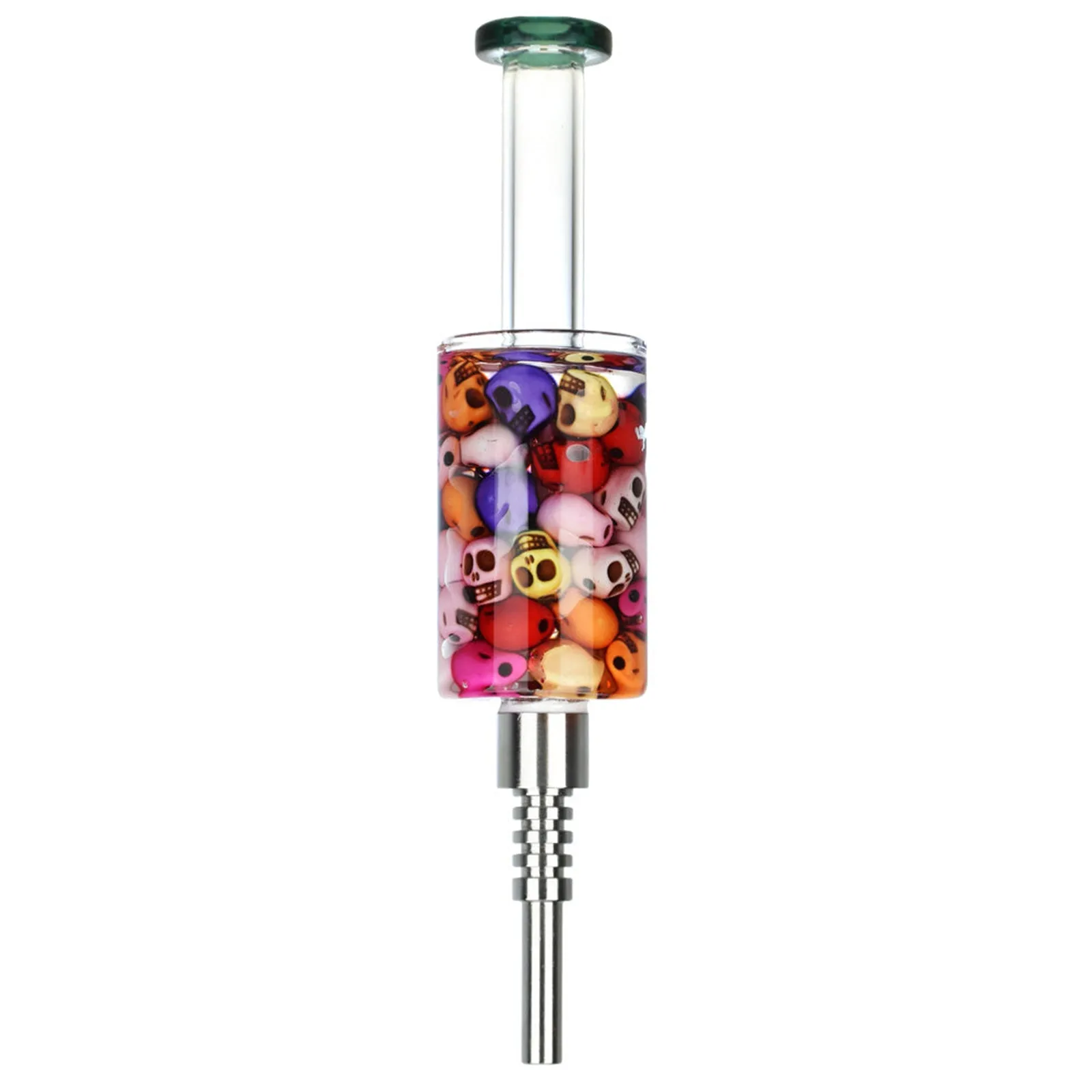 Catacomb Glass Nectar Collector with Threaded Metal Tip