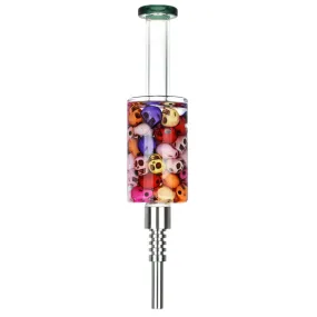 Catacomb Glass Nectar Collector with Threaded Metal Tip