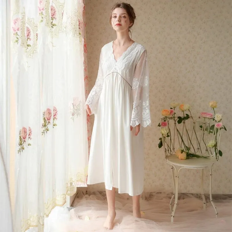 Charlotte Lace Belle Sleeve Nighty