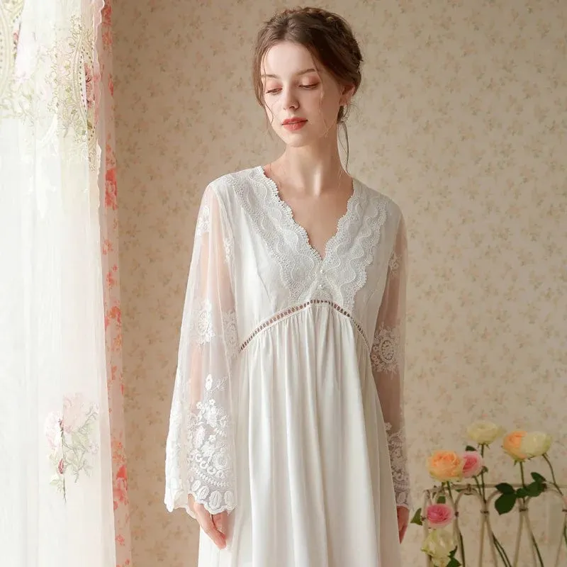 Charlotte Lace Belle Sleeve Nighty