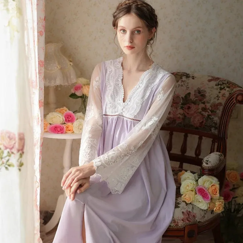 Charlotte Lace Belle Sleeve Nighty