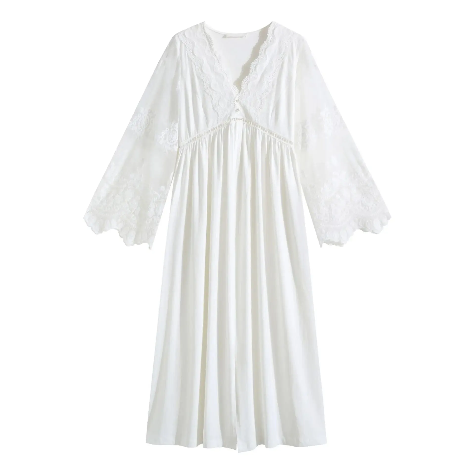 Charlotte Lace Belle Sleeve Nighty