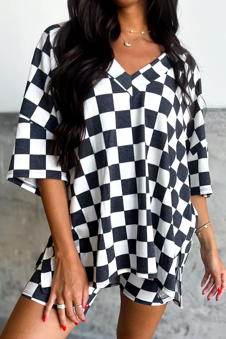 Checkered Short Set