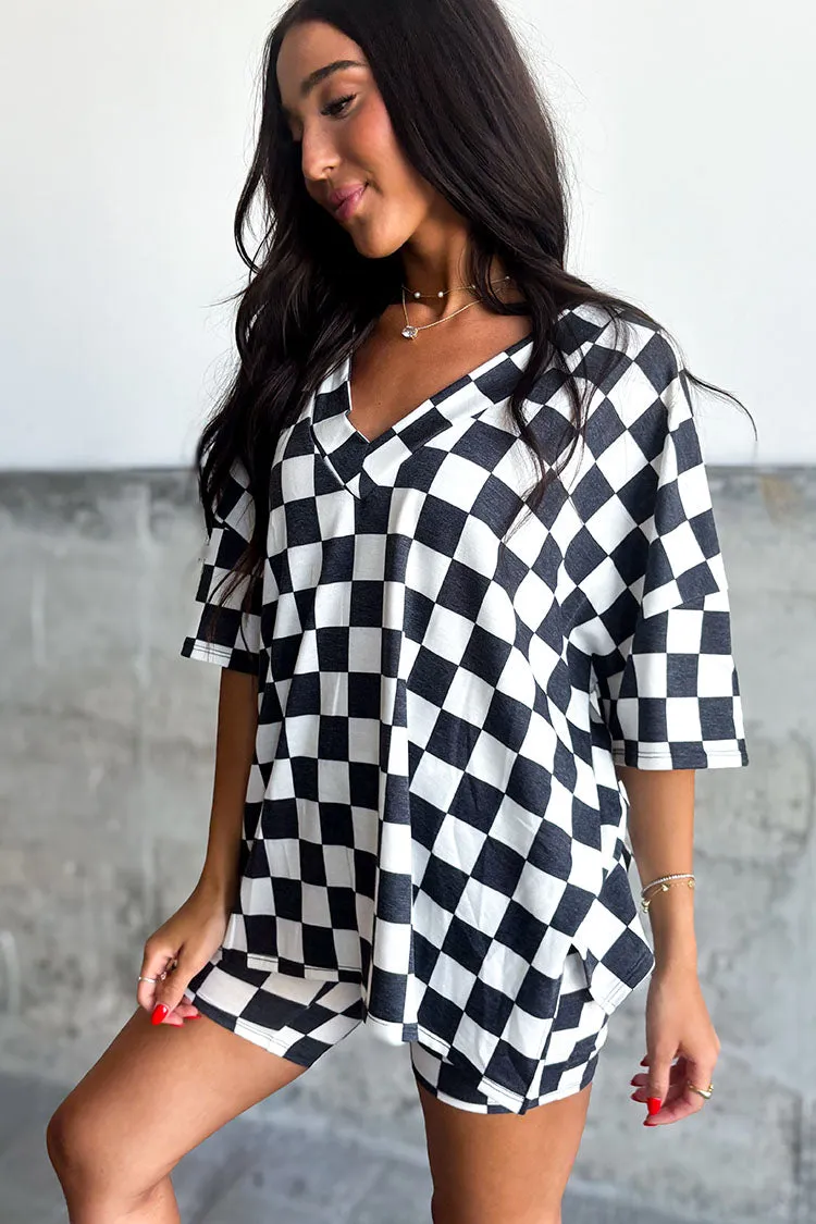 Checkered Short Set