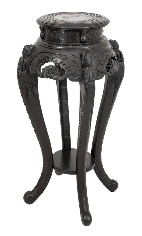 Chinese Carved Plant Stand