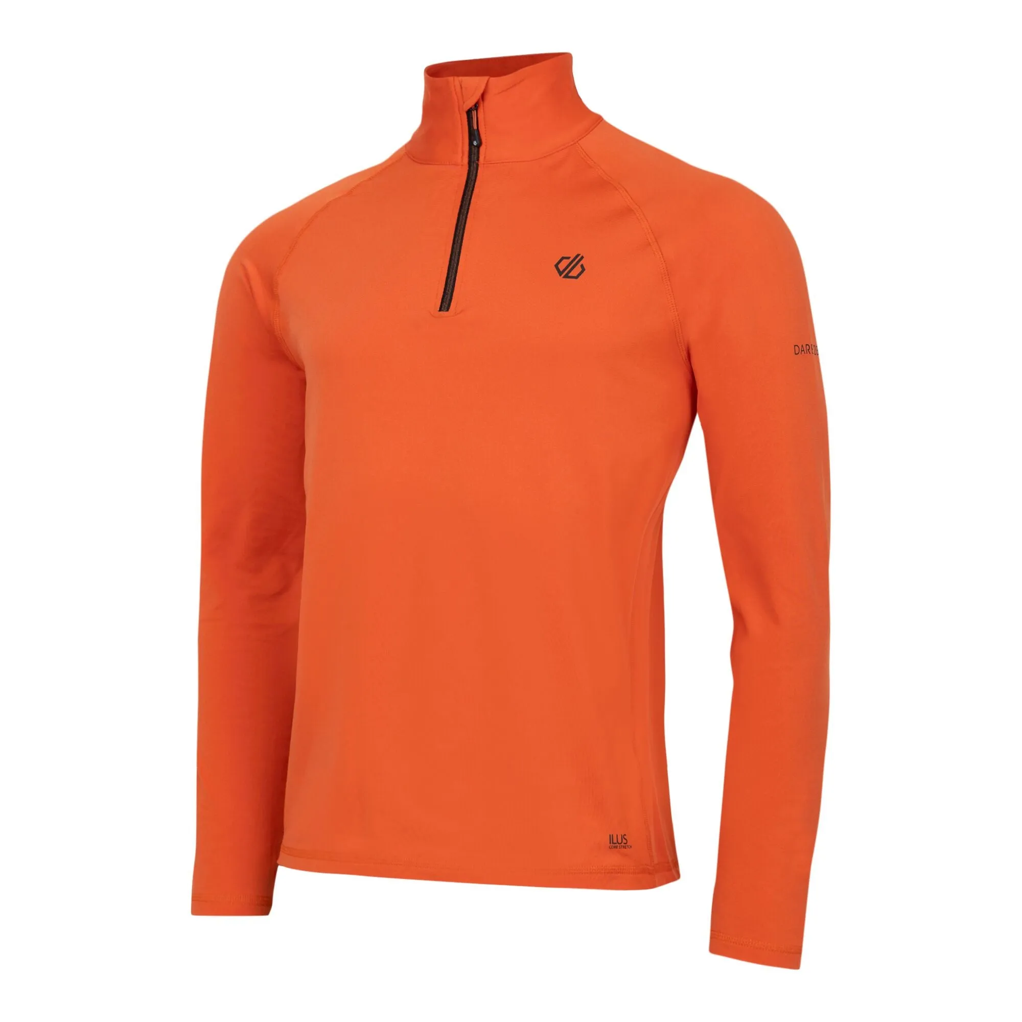 Dare 2B Men's Fuse Up II Core Stretch UPF 50 Quarter Zip Fleece (Orange Rust)
