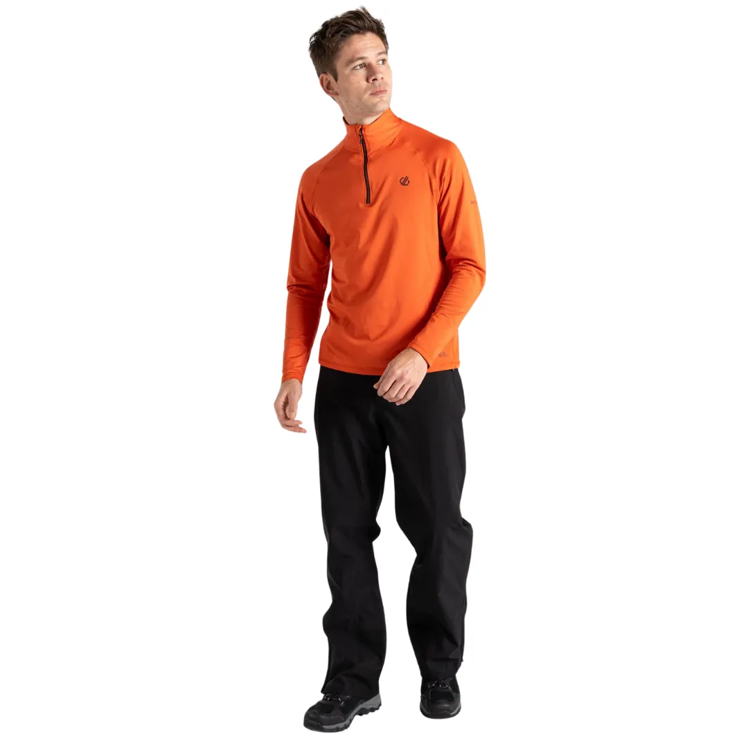 Dare 2B Men's Fuse Up II Core Stretch UPF 50 Quarter Zip Fleece (Orange Rust)