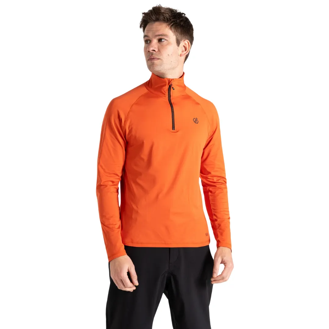 Dare 2B Men's Fuse Up II Core Stretch UPF 50 Quarter Zip Fleece (Orange Rust)