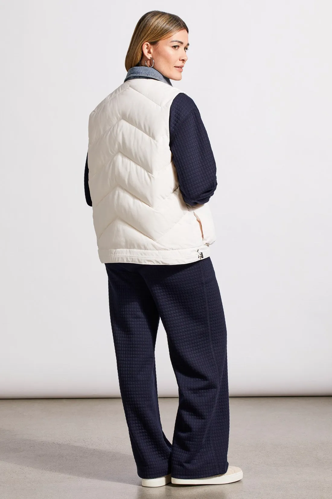 DENIM FOOLER VEST-Cream