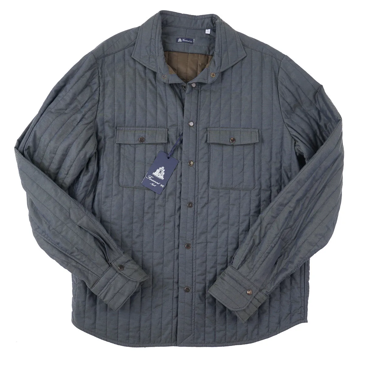 Finamore Quilted Cotton Shirt-Jacket