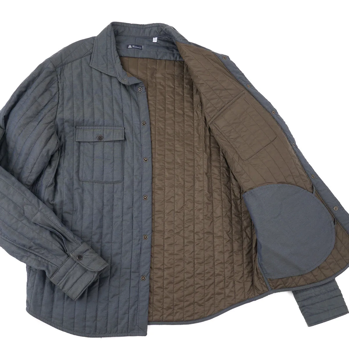 Finamore Quilted Cotton Shirt-Jacket