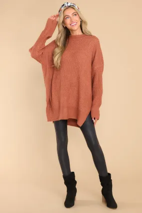 Fireside Flirt Rust Sweater