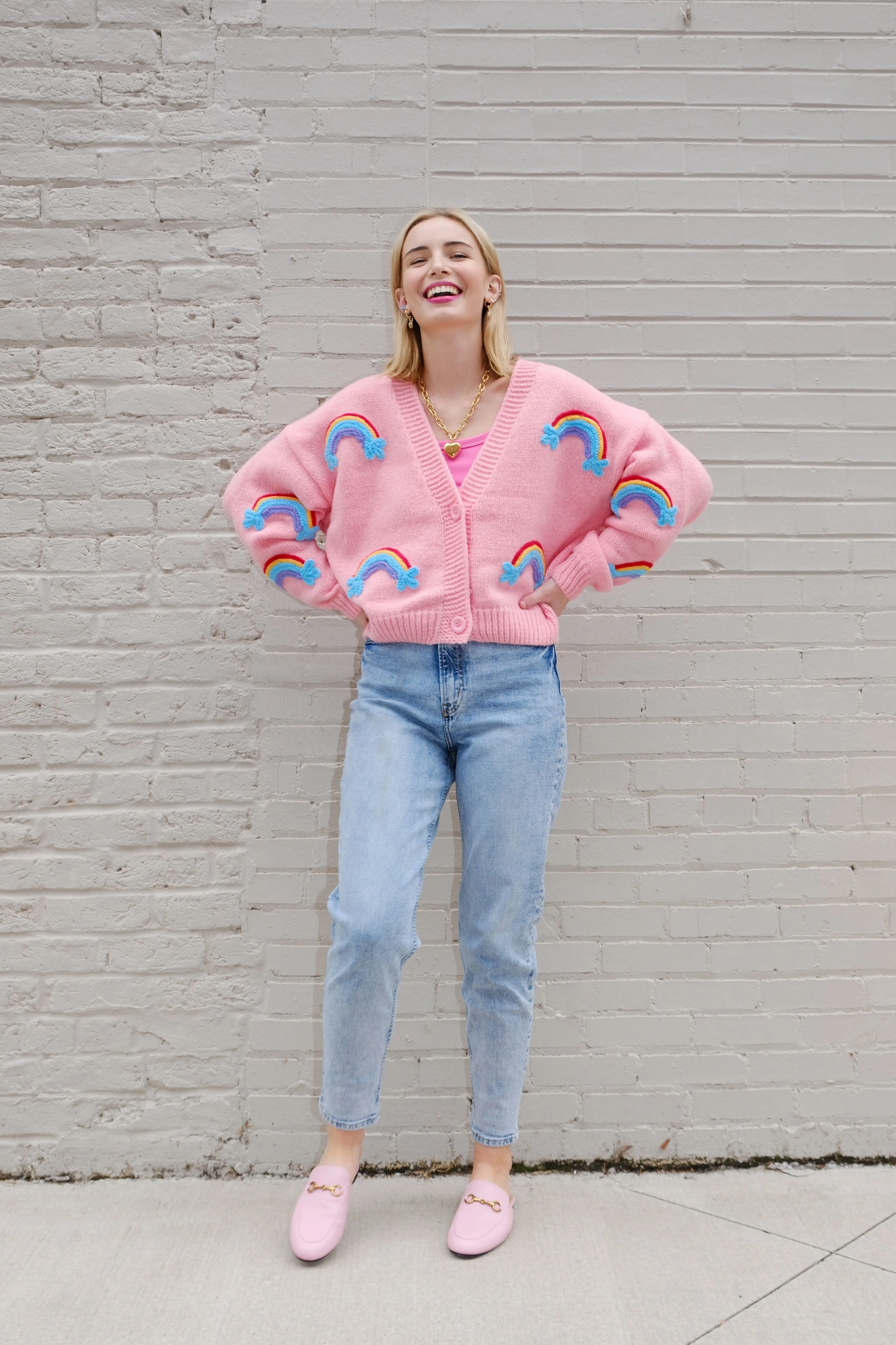 Follow Your Rainbow Puff Cardigan