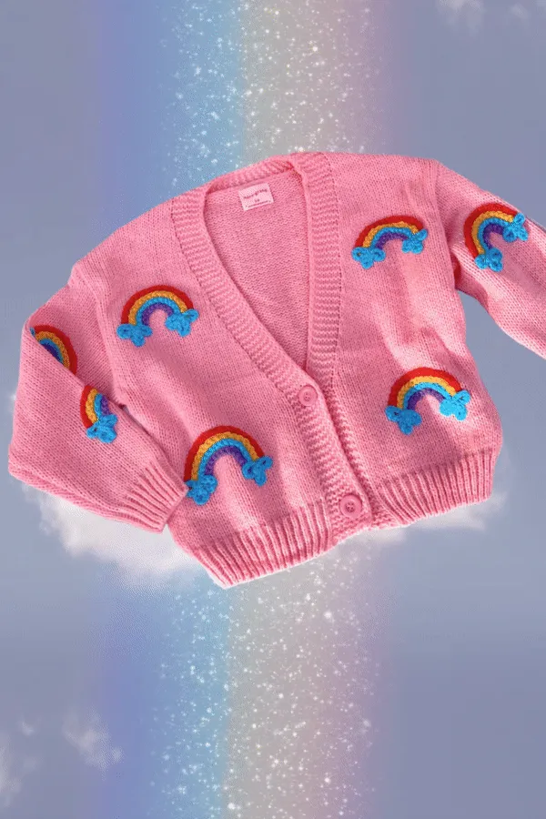 Follow Your Rainbow Puff Cardigan