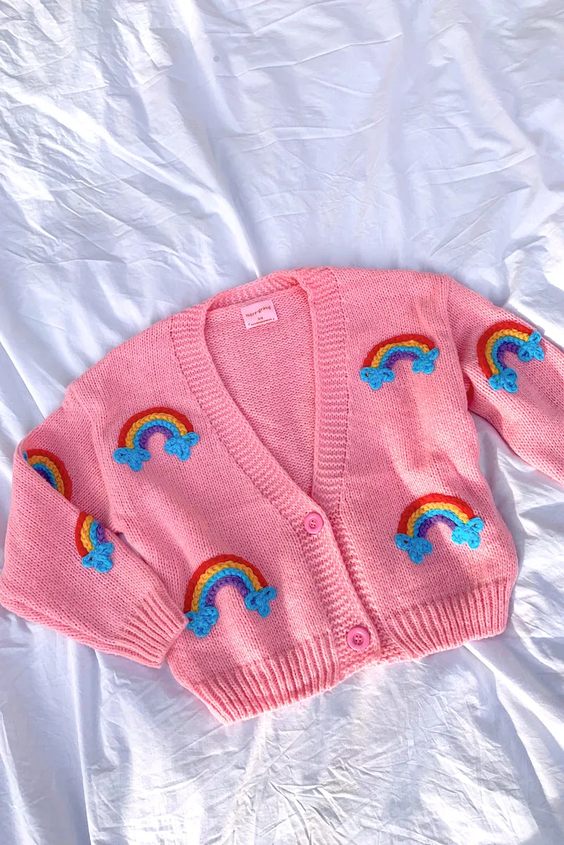 Follow Your Rainbow Puff Cardigan